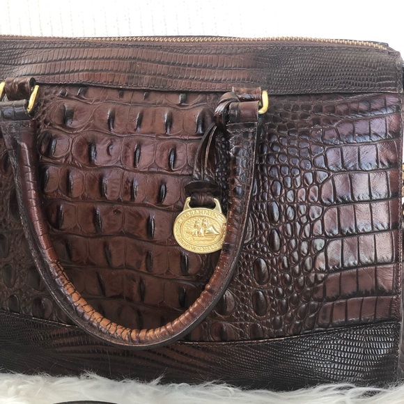 Brahmin Bags Vintage Brahmin Fairhaven Mass Usa Embossed Croc